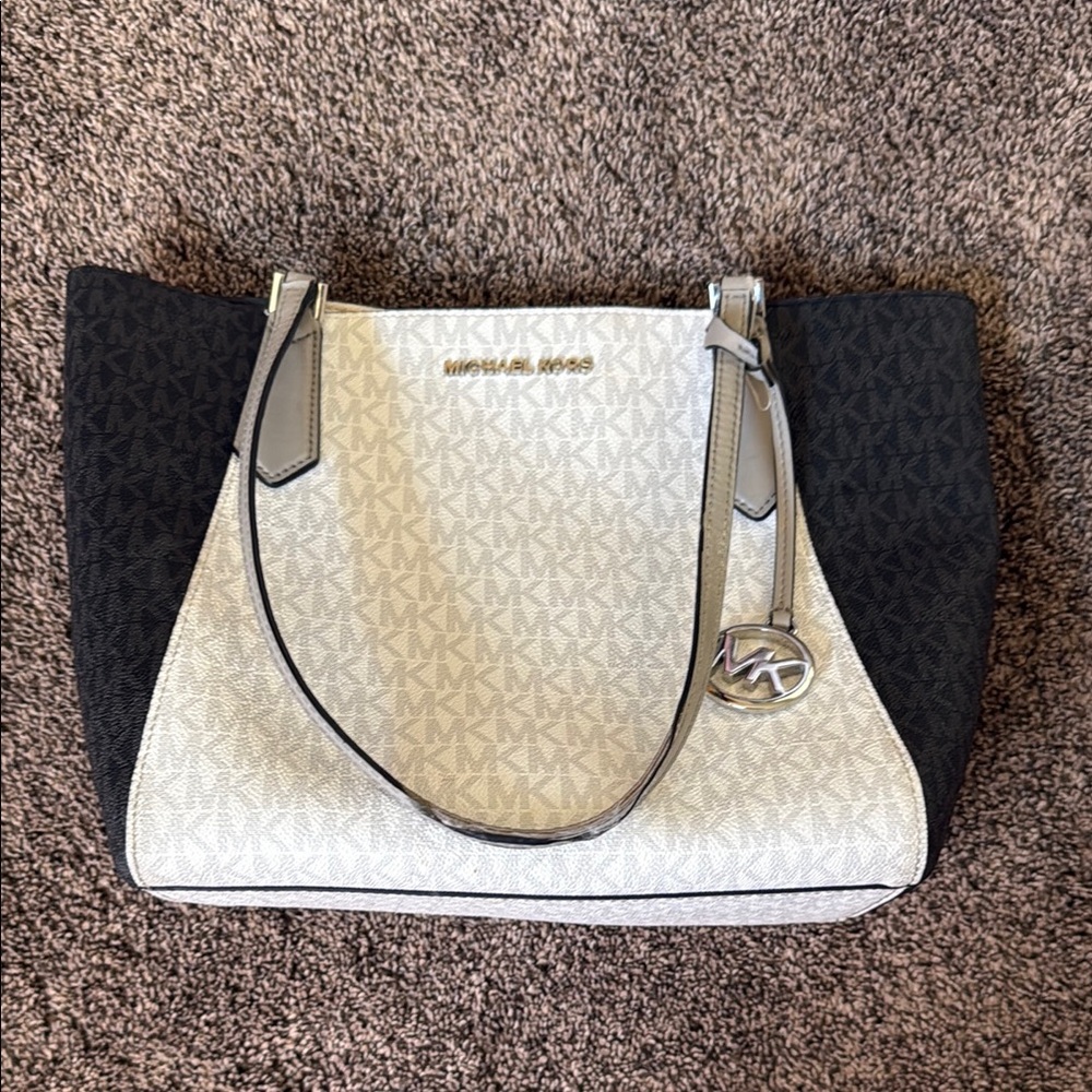 Michael Kors Black White Gray Tote